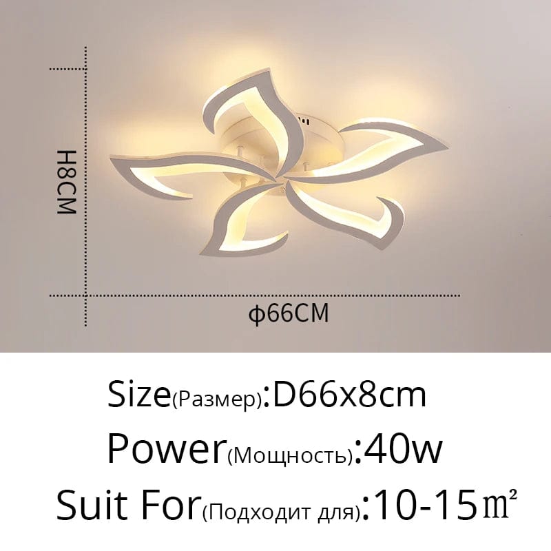 Plafonnier LED Fleur en Acrylique | Marco Lucetti