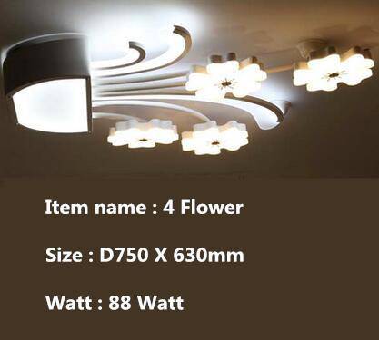 Plafonnier LED Floralyte | Marco Lucetti 4 fleurs