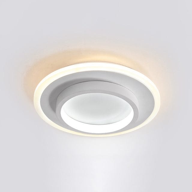 Plafonnier LED forme carrée ou ronde - Clery Style | Marco Lucetti A - Blanc - 24 x 24 cm / Chaude