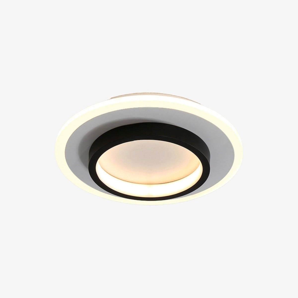 Plafonnier LED forme carrée ou ronde - Clery Style | Marco Lucetti A - Noir - 24 x 24 cm / Chaude