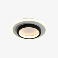 Plafonnier LED forme carrée ou ronde - Clery Style | Marco Lucetti A - Noir - 24 x 24 cm / Chaude