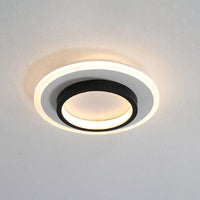 Plafonnier LED forme carrée ou ronde - Clery Style | Marco Lucetti A - Noir - 24 x 24 cm / Froide