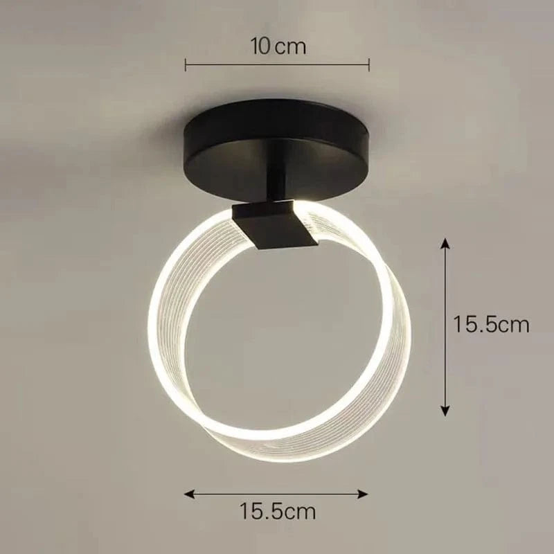 Plafonnier LED Géométrique Moderne | Marco Lucetti A - Noir / Blanc froid