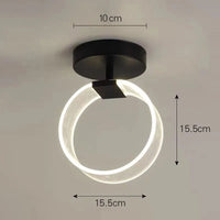 Plafonnier LED Géométrique Moderne | Marco Lucetti A - Noir / Blanc froid