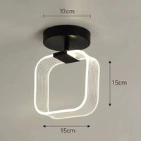 Plafonnier LED Géométrique Moderne | Marco Lucetti B - Noir / Blanc froid