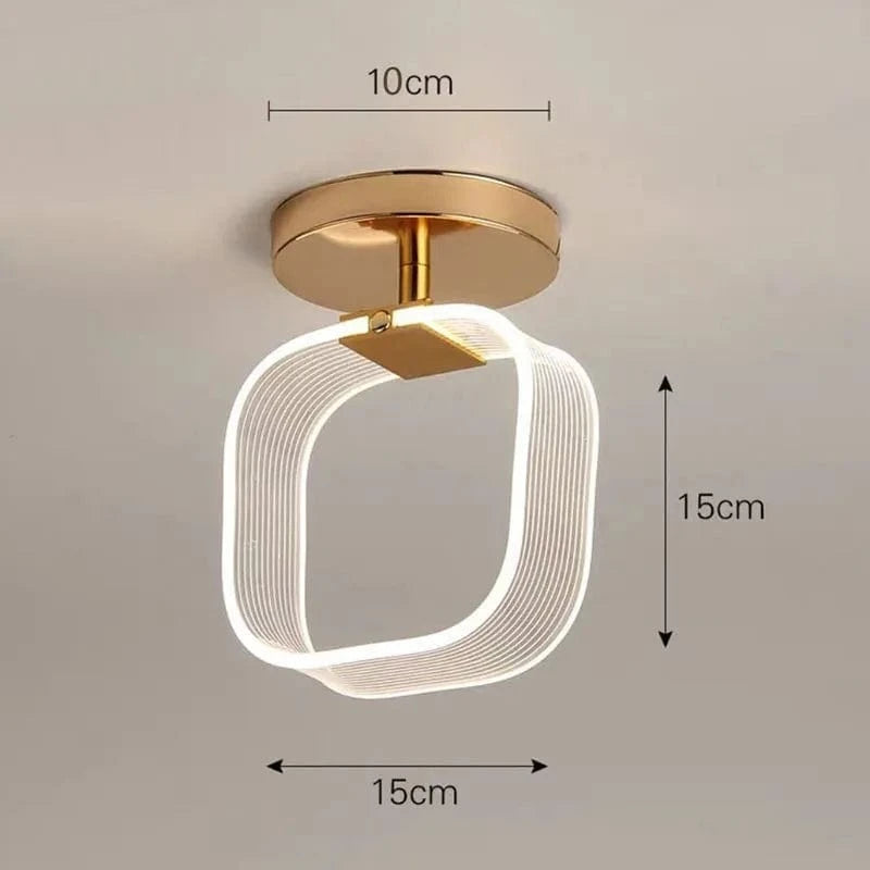 Plafonnier LED Géométrique Moderne | Marco Lucetti B - Or / Blanc froid
