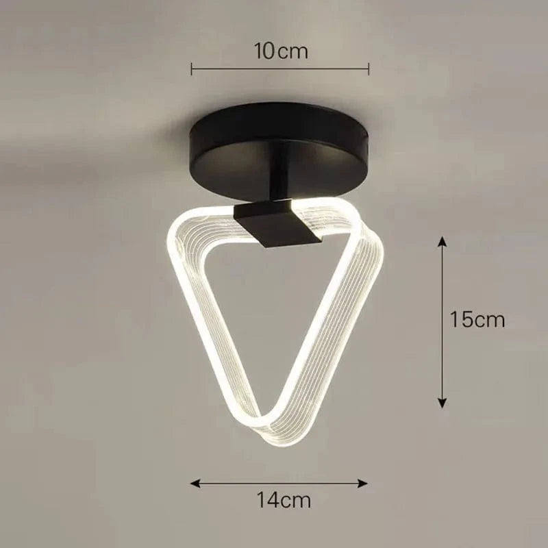 Plafonnier LED Géométrique Moderne | Marco Lucetti C - Noir / Blanc froid