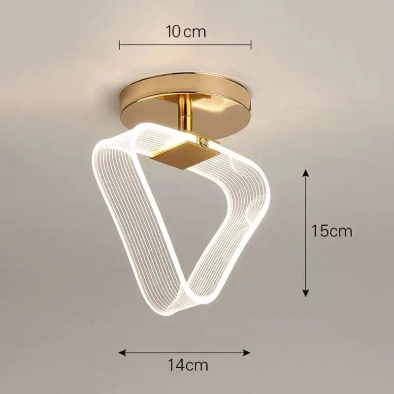 Plafonnier LED Géométrique Moderne | Marco Lucetti C - Or / Blanc froid