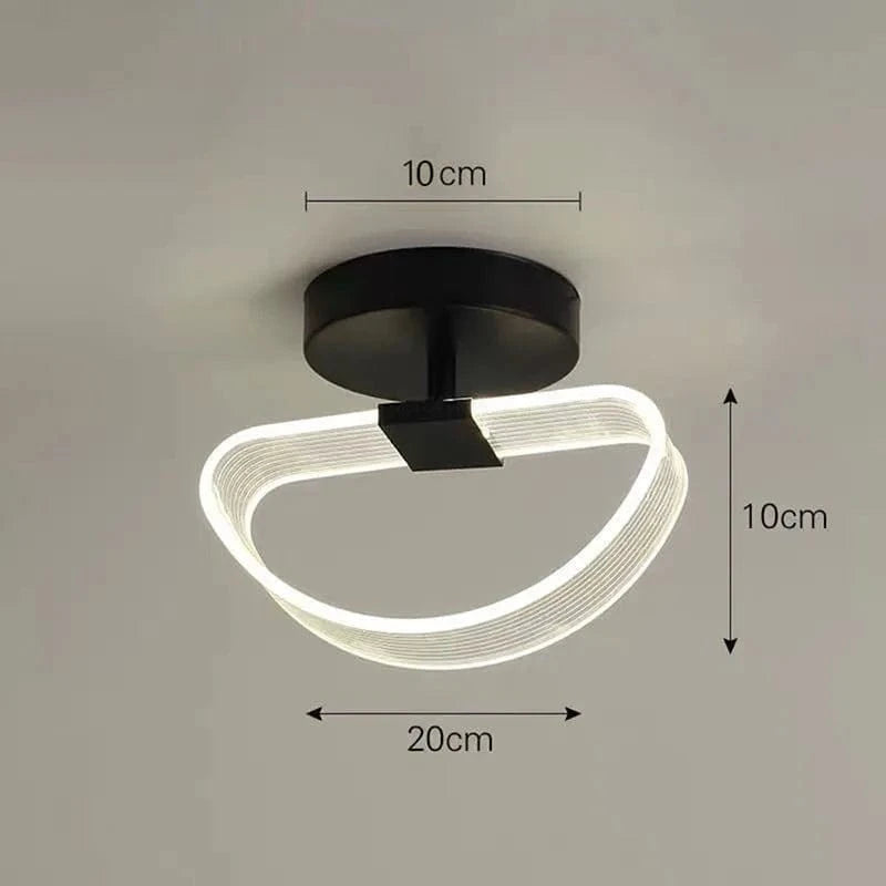 Plafonnier LED Géométrique Moderne | Marco Lucetti D - Noir / Blanc froid