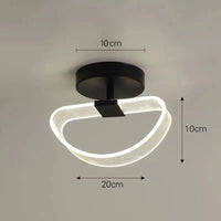 Plafonnier LED Géométrique Moderne | Marco Lucetti D - Noir / Blanc froid