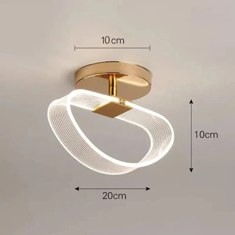 Plafonnier LED Géométrique Moderne | Marco Lucetti D - Or / Blanc froid