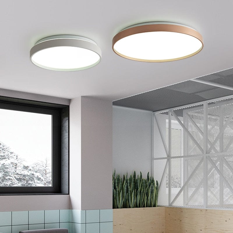 Plafonnier LED Glen, design métallique circulaire | Marco Lucetti