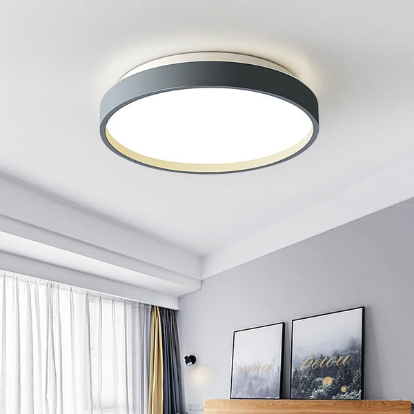 Plafonnier LED Glen, design métallique circulaire | Marco Lucetti