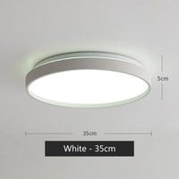 Plafonnier LED Glen, design métallique circulaire | Marco Lucetti Blanc - 35 cm / 27 - 48W / Chaude