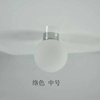 Plafonnier Led Globe en Verre | Marco Lucetti Verre argenté 12cm / Sans ampoule