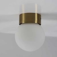 Plafonnier Led Globe en Verre | Marco Lucetti Verre doré 8cm / Sans ampoule