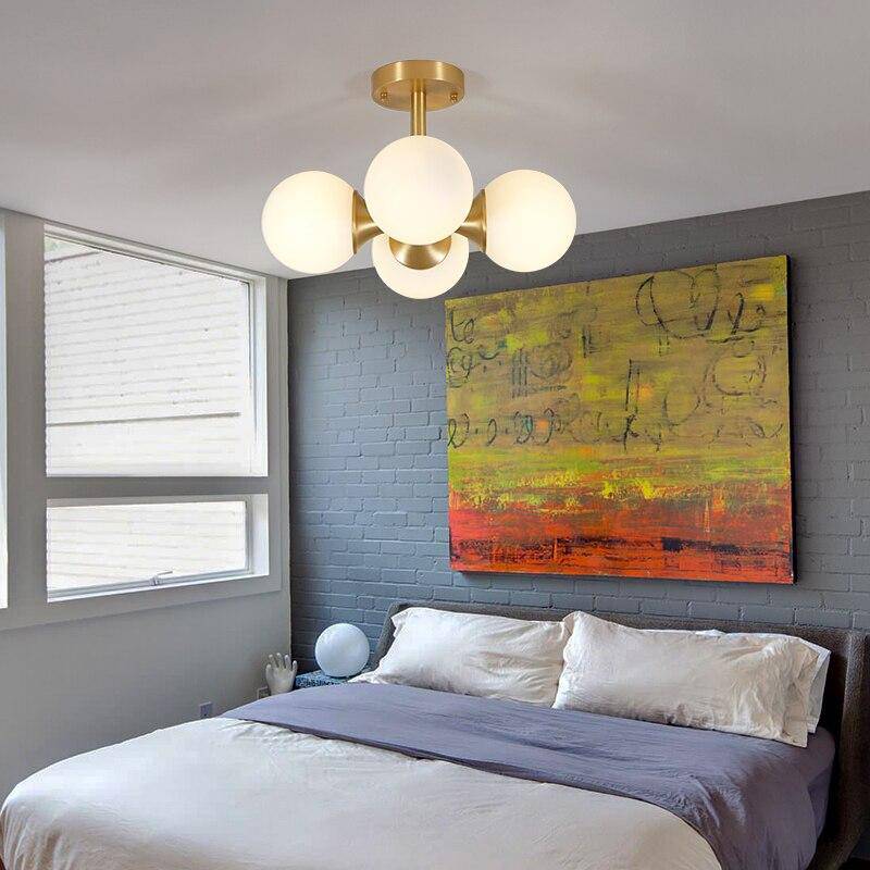 Plafonnier LED Gold Glass Boules | Marco Lucetti