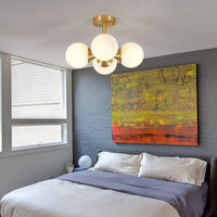 Plafonnier LED Gold Glass Boules | Marco Lucetti