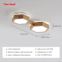 Plafonnier LED Grain de bois Chic | Marco Lucetti B / Lumière chaude