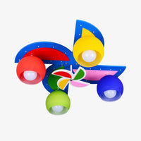 Plafonnier LED Hélice Enfant Multicolore | Marco Lucetti 4 lampes