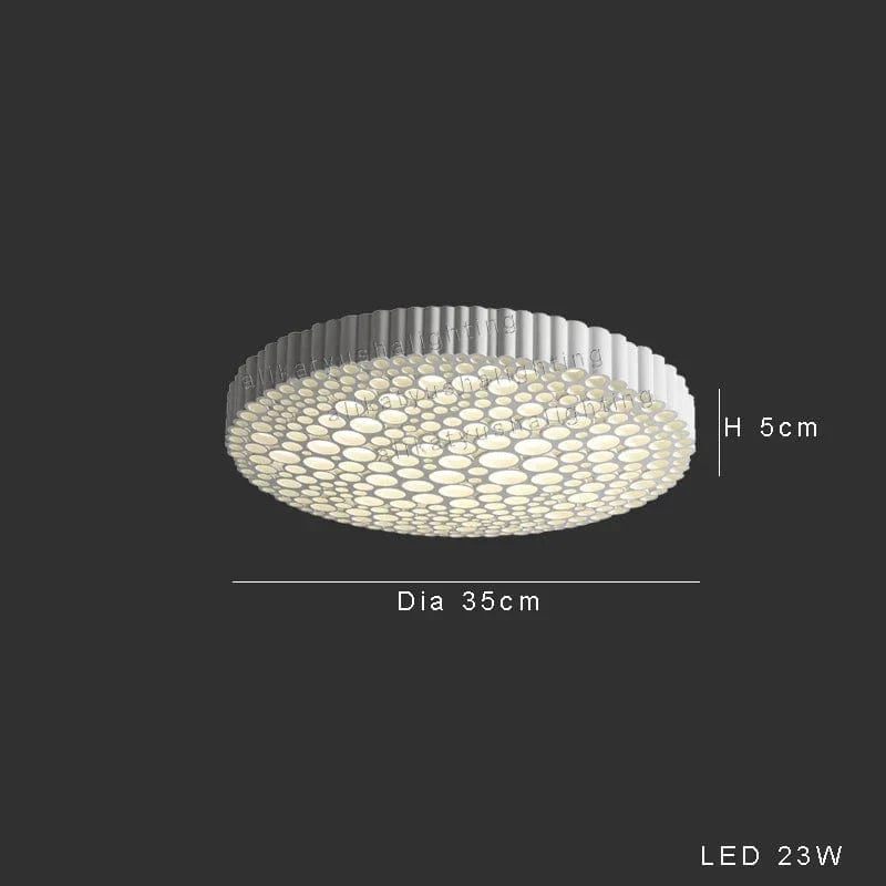 Plafonnier LED Hive : Minimaliste, Créatif et Élégant | Marco Lucetti Plafonnier 35cm / Dimmable / Brun