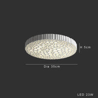 Plafonnier LED Hive : Minimaliste, Créatif et Élégant | Marco Lucetti Plafonnier 35cm / Dimmable / Brun