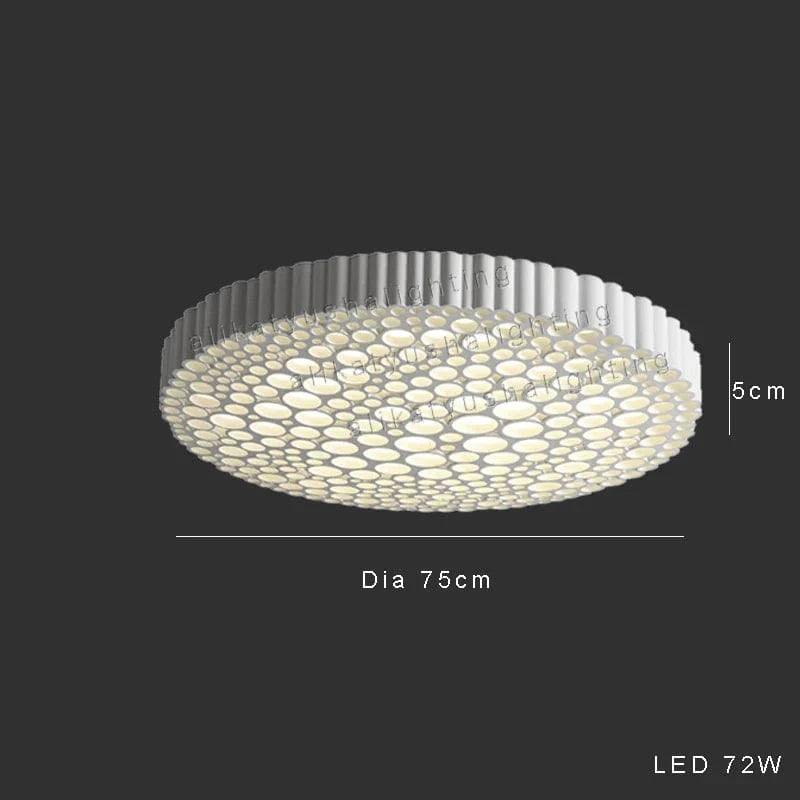 Plafonnier LED Hive : Minimaliste, Créatif et Élégant | Marco Lucetti Plafonnier 75cm / Dimmable / Brun