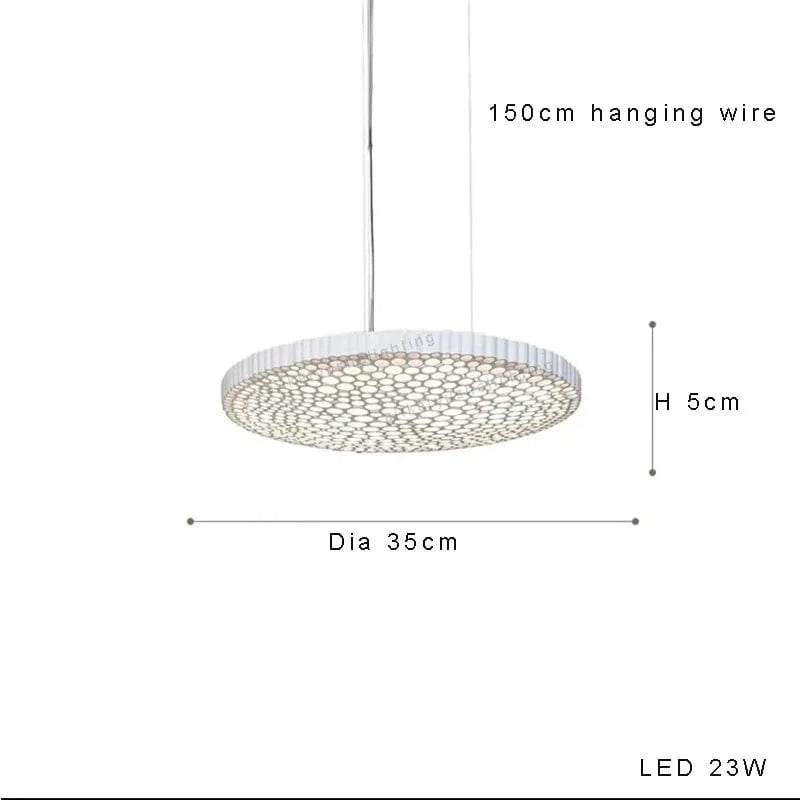 Plafonnier LED Hive : Minimaliste, Créatif et Élégant | Marco Lucetti Suspension 35cm / Dimmable / Brun