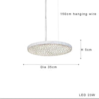 Plafonnier LED Hive : Minimaliste, Créatif et Élégant | Marco Lucetti Suspension 35cm / Dimmable / Brun