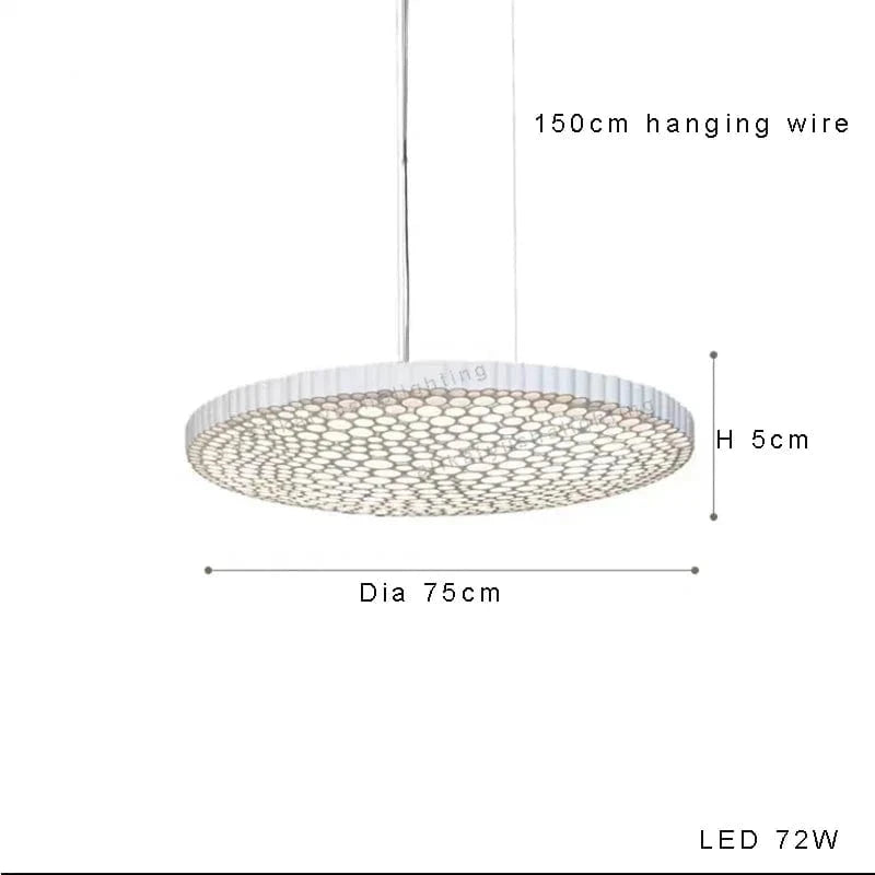 Plafonnier LED Hive : Minimaliste, Créatif et Élégant | Marco Lucetti Suspension 75cm / Dimmable / Brun