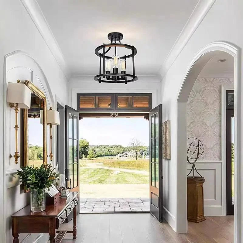 Plafonnier LED Industriel Rétro Américain Multi-têtes | Marco Lucetti