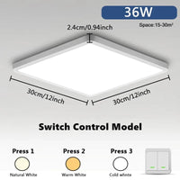 Plafonnier LED Intelligent 3 Couleurs avec Télécommande Tuya App - Smart Lighting | Marco Lucetti