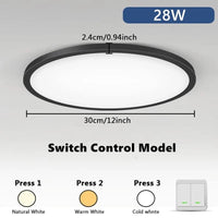 Plafonnier LED Intelligent 3 Couleurs avec Télécommande Tuya App - Smart Lighting | Marco Lucetti