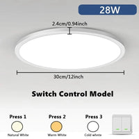 Plafonnier LED Intelligent 3 Couleurs avec Télécommande Tuya App - Smart Lighting | Marco Lucetti Aiquement le contrôle de commutation 3