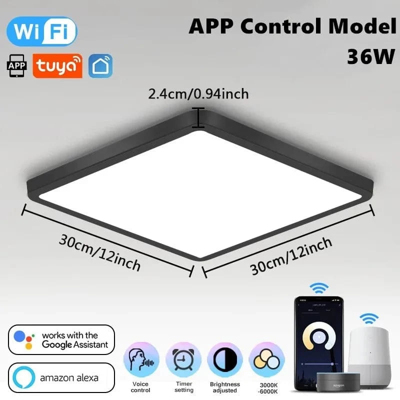 Plafonnier LED Intelligent 3 Couleurs avec Télécommande Tuya App - Smart Lighting | Marco Lucetti APPLICATION Tuya Contrôle 1