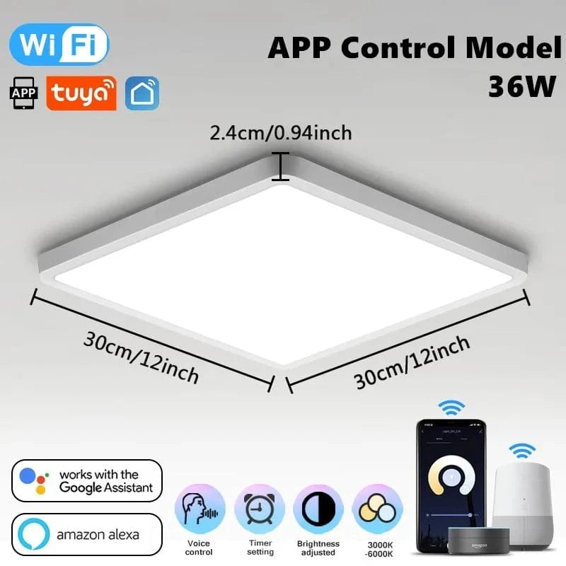 Plafonnier LED Intelligent 3 Couleurs avec Télécommande Tuya App - Smart Lighting | Marco Lucetti APPLICATION Tuya Contrôle 3
