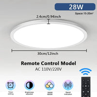 Plafonnier LED Intelligent 3 Couleurs avec Télécommande Tuya App - Smart Lighting | Marco Lucetti Télécommande 2,4 G