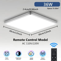 Plafonnier LED Intelligent 3 Couleurs avec Télécommande Tuya App - Smart Lighting | Marco Lucetti Télécommande 2.4G 3