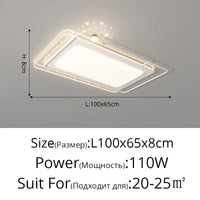 Plafonnier LED Intelligent avec Éclairage Étoilé Nordique et Télécommande | Marco Lucetti