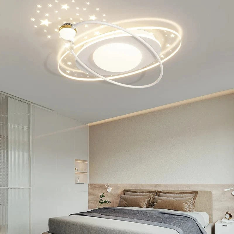 Plafonnier LED Intelligent avec Éclairage Étoilé Nordique et Télécommande | Marco Lucetti