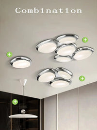 Plafonnier LED Intelligent : Design Moderne en Forme de Galets - Édition 2024 | Marco Lucetti