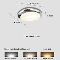 Plafonnier LED Intelligent : Design Moderne en Forme de Galets - Édition 2024 | Marco Lucetti Diamètre 48,5 cm / Dimmable