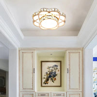 Plafonnier LED Intelligent Fleur de Cristal Moderne | Marco Lucetti