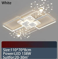 Plafonnier LED Intelligent Modernité & Créativité pour Décoration Intérieure | Marco Lucetti Noir 110cm / Gradation blanche à distance