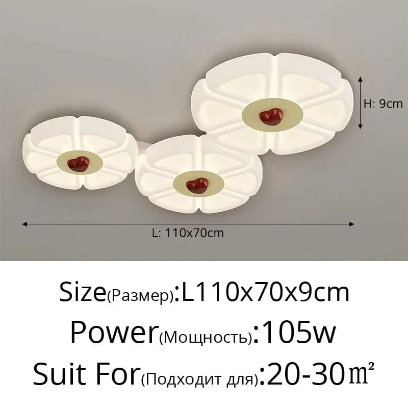 Plafonnier LED Intérieur : Éclairez avec Style | Marco Lucetti Luminosité variable / A coeur 110x70CM
