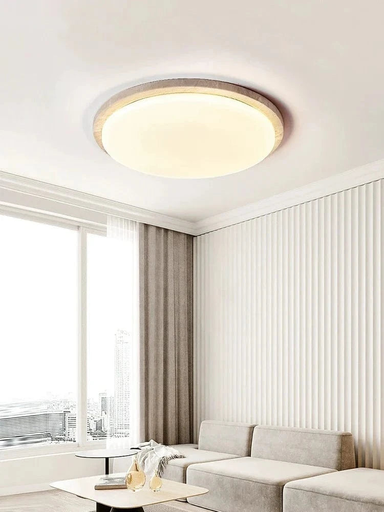 Plafonnier LED Japonais en Pierre de Grotte - Style Wabi-Sabi | Marco Lucetti