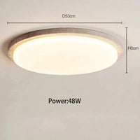 Plafonnier LED Japonais en Pierre de Grotte - Style Wabi-Sabi | Marco Lucetti 53 cm / 3 changements de couleurs