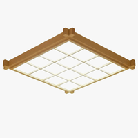 Plafonnier LED Japonais Woodskin Ultra-mince | Marco Lucetti