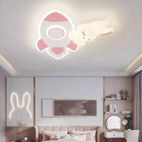 Plafonnier LED Lapin Blanc pour Chambre d'Enfant Princesses | Marco Lucetti
