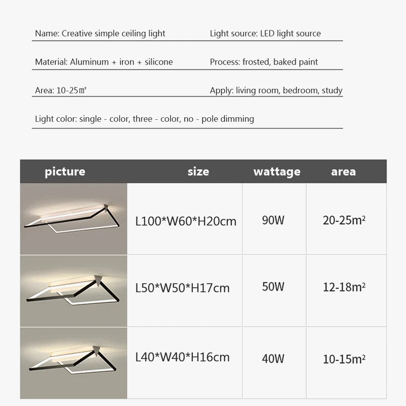Plafonnier LED Déco Intérieure Ligne Lumineuse